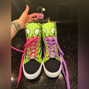 NEW WITH TAGS!  Invader Zim Gir shoes sneakers Sz 7 y2k scene Nickelodeon